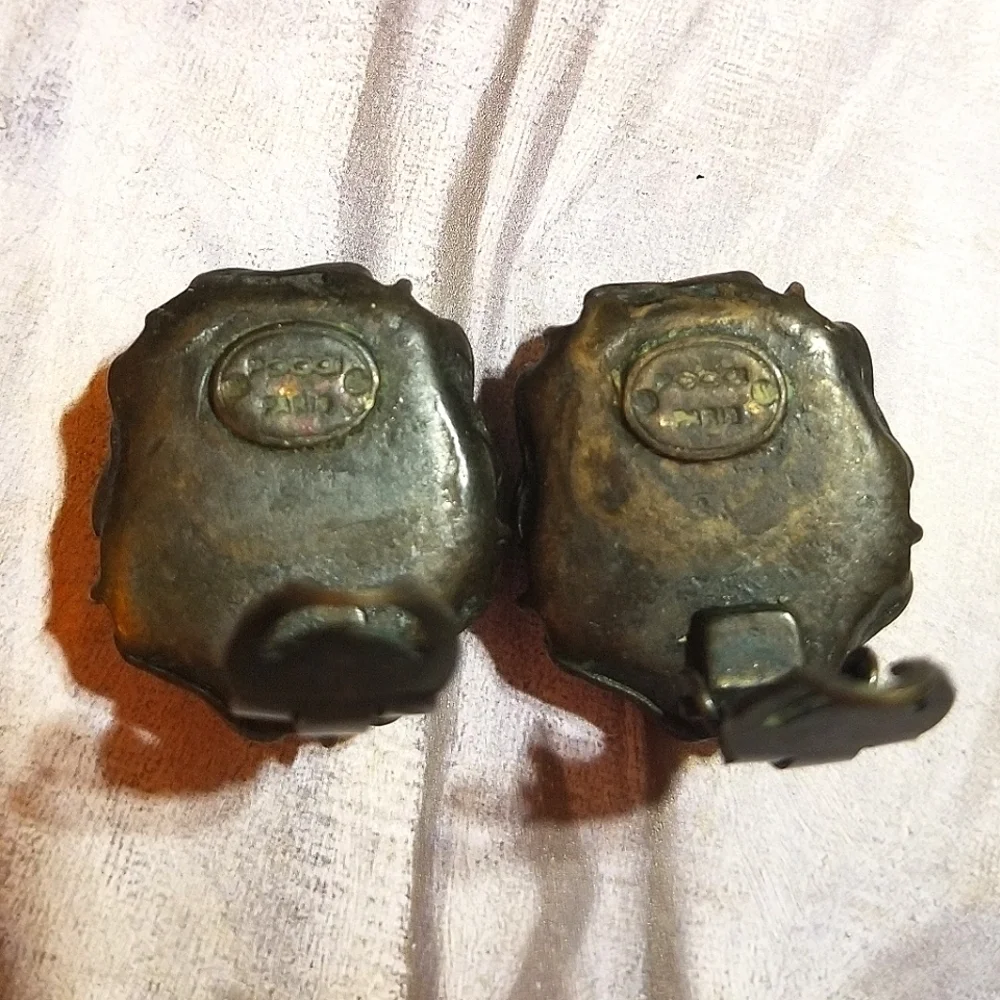 Vintage POGGI PARIS Couture Beaded Earrings